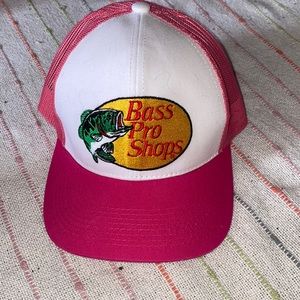 bass pro shop hat- pink